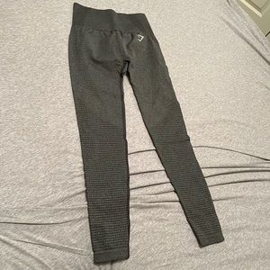 Gymshark Vital Seamless 2.0 Leggings—Charcoal—Small
